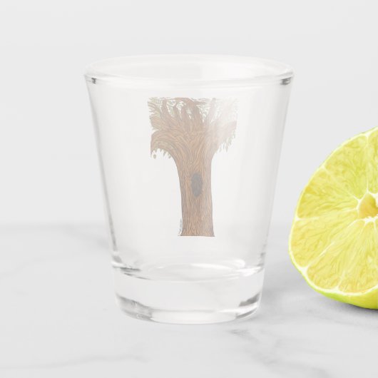Twisted Tree Shot Glas (Achterkant)