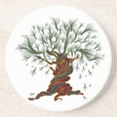 Twisted Tree Zandsteen Onderzetter (Voorkant)