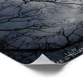 Twisted Trees Winter Storm Cloud Sky Poster (Hoek)