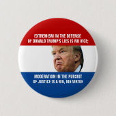 Twisted Trump Logic Ronde Button 5,7 Cm (Voorkant)