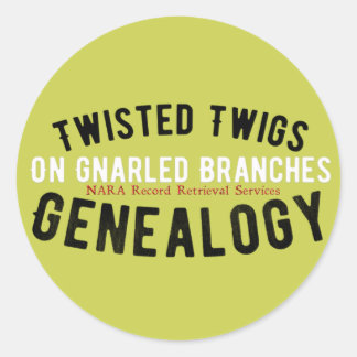 Twisted Twigs Genealogie Stickers