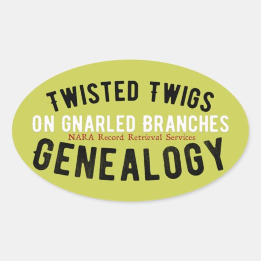 Twisted Twigs Genealogie Stickers (Voorkant)