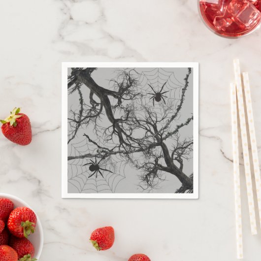 Twisted Vines en Spider Halloween Servet (Insitu)
