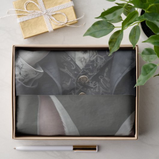 Twisted Wonderland - Creepy White Rabbit Decoupage Tissuepapier (Geschenk)