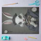 Twisted Wonderland - Creepy White Rabbit Decoupage Tissuepapier (Craft)