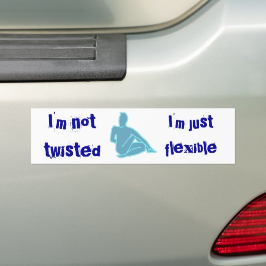 Twisted - Yoga Bumpersticker (Op auto)