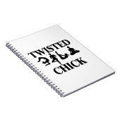 Twisted Yoga Chick Notitieboek (Rechterzijde)