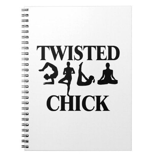 Twisted Yoga Chick Notitieboek (Voorkant)