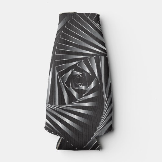 Twisted - Zwart staal Flesjeskoeler (Voorkant)