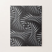 Twisted - zwart staal legpuzzel (Verticaal)