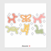 TWISTEERDE DIERLIJKE BALLOENS STICKER (Vel)