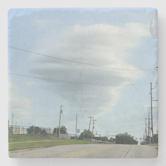 Twister cloud stenen onderzetter (Voorkant)