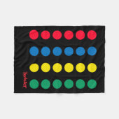 Twister Halloween Twister Board Kostuum Fleece Deken (Voorkant (Horizontaal))