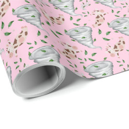 Twisters Tornado Gift Wrapping Paper - Pink Cadeaupapier