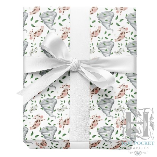 Twisters Tornado Gift Wrapping Paper - White Cadeaupapier