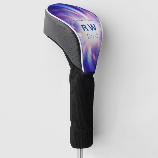 Twisting effect Multicolors gepersonaliseerd Golfheadcover (Schuin)