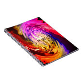 Twisting Liquid Multicolors Gepersonaliseerd Notitieboek (Rechterzijde)
