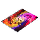 Twisting Liquid Multicolors Gepersonaliseerd Notitieboek (Linkerzijde)