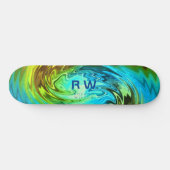 Twisting Liquid Multicolors Gepersonaliseerd Persoonlijk Skateboard (Horizontaal)