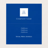 Twisting Liquid Multicolors Gepersonaliseerd Visitekaartje (Binnenkant ongevouwen)