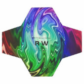 Twisting Liquid Multicolors Gepersonaliseerd Voetbal (Enkel)