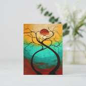 Twisting Love Original Art MADART Briefkaart Desig (Staand voorkant)