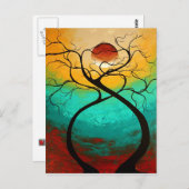 Twisting Love Original Art MADART Briefkaart Desig (Voorkant / Achterkant)