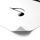 Twisting Musical Notes Poster (Hoek)