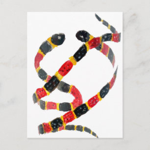Twisting Snake Art Briefkaart