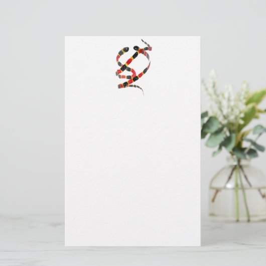 Twisting Snake Art Briefpapier (Staand voorkant)