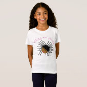 Twists en schoudermeisjes T-shirt (Voorkant volledig)
