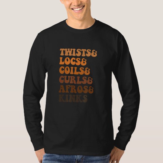 Twists & Locs & Coils & Curls & Afros & Kinks Appa T-shirt (Voorkant)