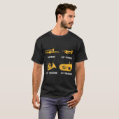 Twisty Fat Trombone Trombone Speler T-shirt (Voorkant volledig)