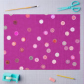Twisty Polka Dot Spirals Pink Tissue Paper Tissuepapier (Craft)