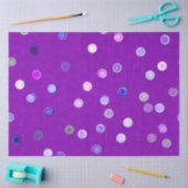 Twisty Polka Dot Spirals Purple Tissue Paper Tissuepapier (Craft)