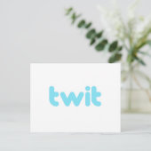 twit briefkaart (Staand voorkant)