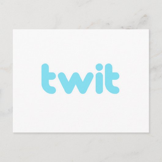 twit briefkaart (Voorkant)