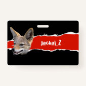 Twitch- en youtube-badge (Jackal_Z) Badge (Achterkant)