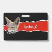 Twitch en YouTube maker badge(Jackal_Z) Badge (Achterkant)