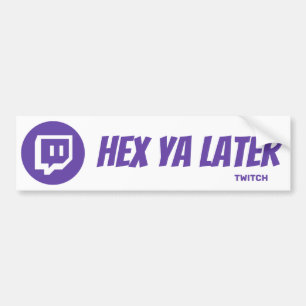 Twitch-label Bumpersticker