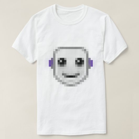 Twitch Robot Smile Emote T-shirt (Design voorkant)