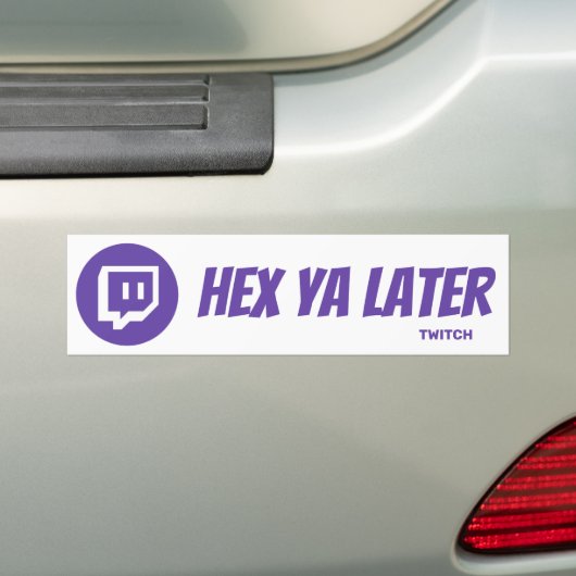 Twitch Tag Bumpersticker (Op auto)
