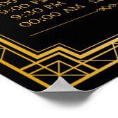 Twitschema-teken | Gatsby Art Deco Poster (Hoek)