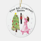 Twitt Beauful Clara in de Nutkraker Ballet Keramisch Ornament (Links)