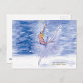 Twitt Snow Queen-Nutkraker Ballet van Marie L Briefkaart (Voorkant / Achterkant)