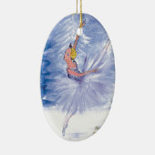 Twitt Snow Queen-Nutkraker Ballet van Marie L Keramisch Ornament (Rechts)