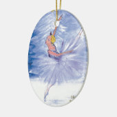 Twitt Snow Queen-Nutkraker Ballet van Marie L Keramisch Ornament (Links)