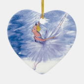 Twitt Snow Queen-Nutkraker Ballet van Marie L Keramisch Ornament (Voorkant)