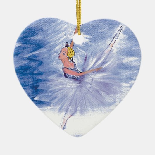 Twitt Snow Queen-Nutkraker Ballet van Marie L Keramisch Ornament (Voorkant)