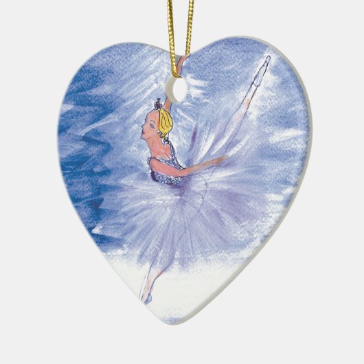 Twitt Snow Queen-Nutkraker Ballet van Marie L Keramisch Ornament (Links)